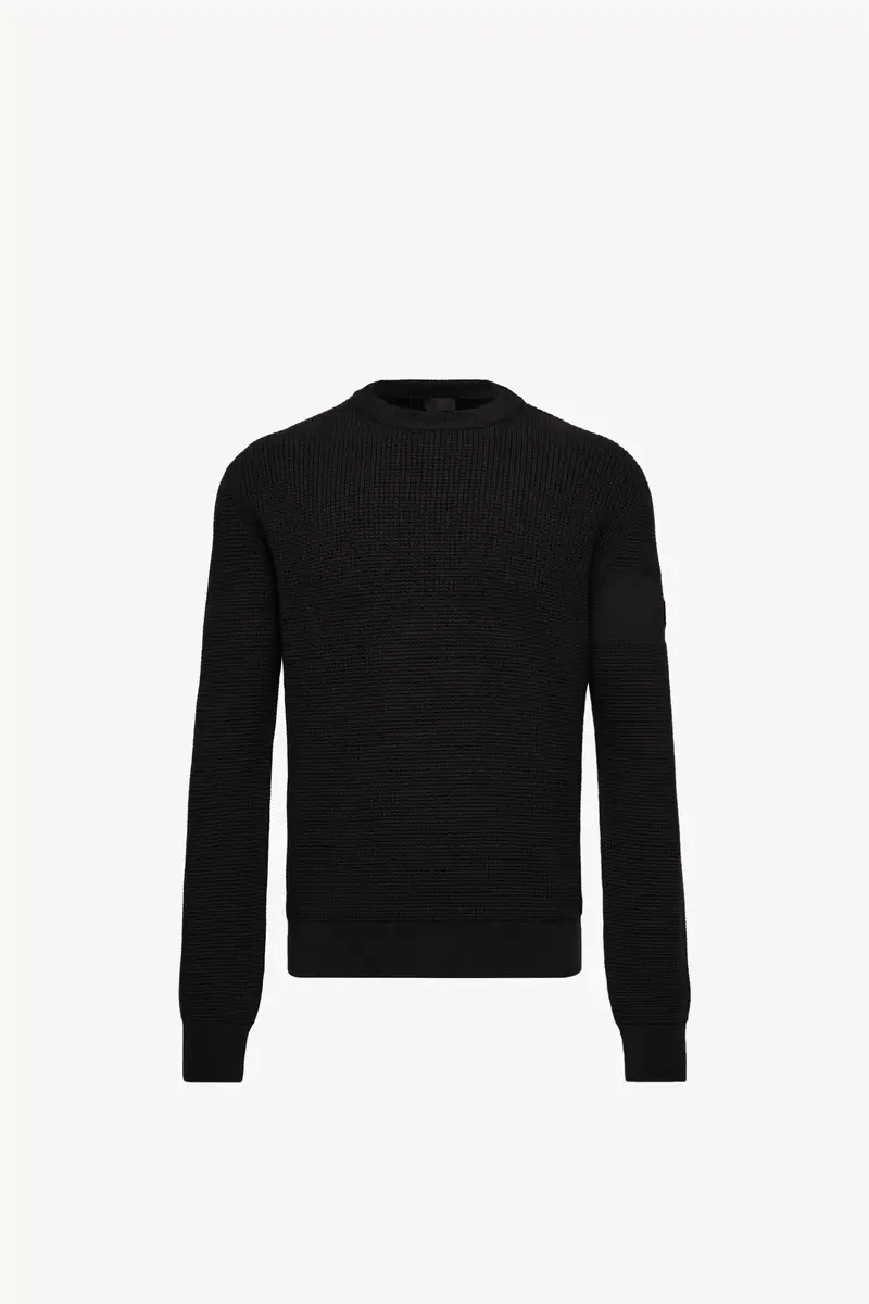 Moncler Logo Wool Sweater | Thumbnail 2 Moncler Logo Wool Sweater | Thumbnail 2
