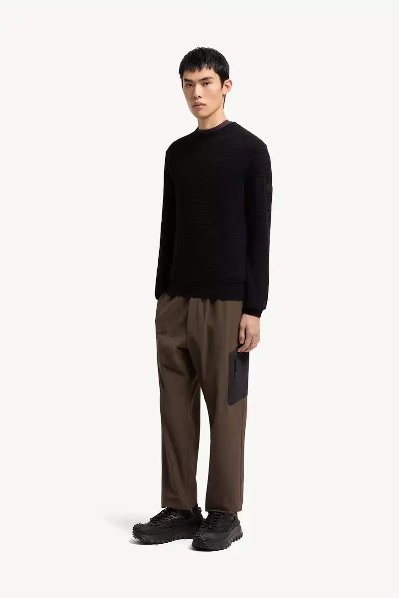 Moncler Logo Wool Sweater | Thumbnail 3 Moncler Logo Wool Sweater | Thumbnail 3
