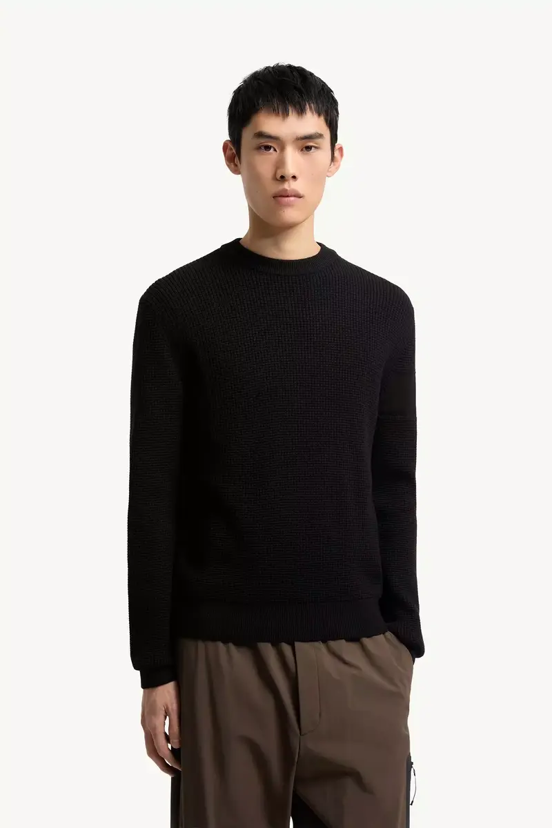 Moncler Logo Wool Sweater | Thumbnail 5 Moncler Logo Wool Sweater | Thumbnail 5