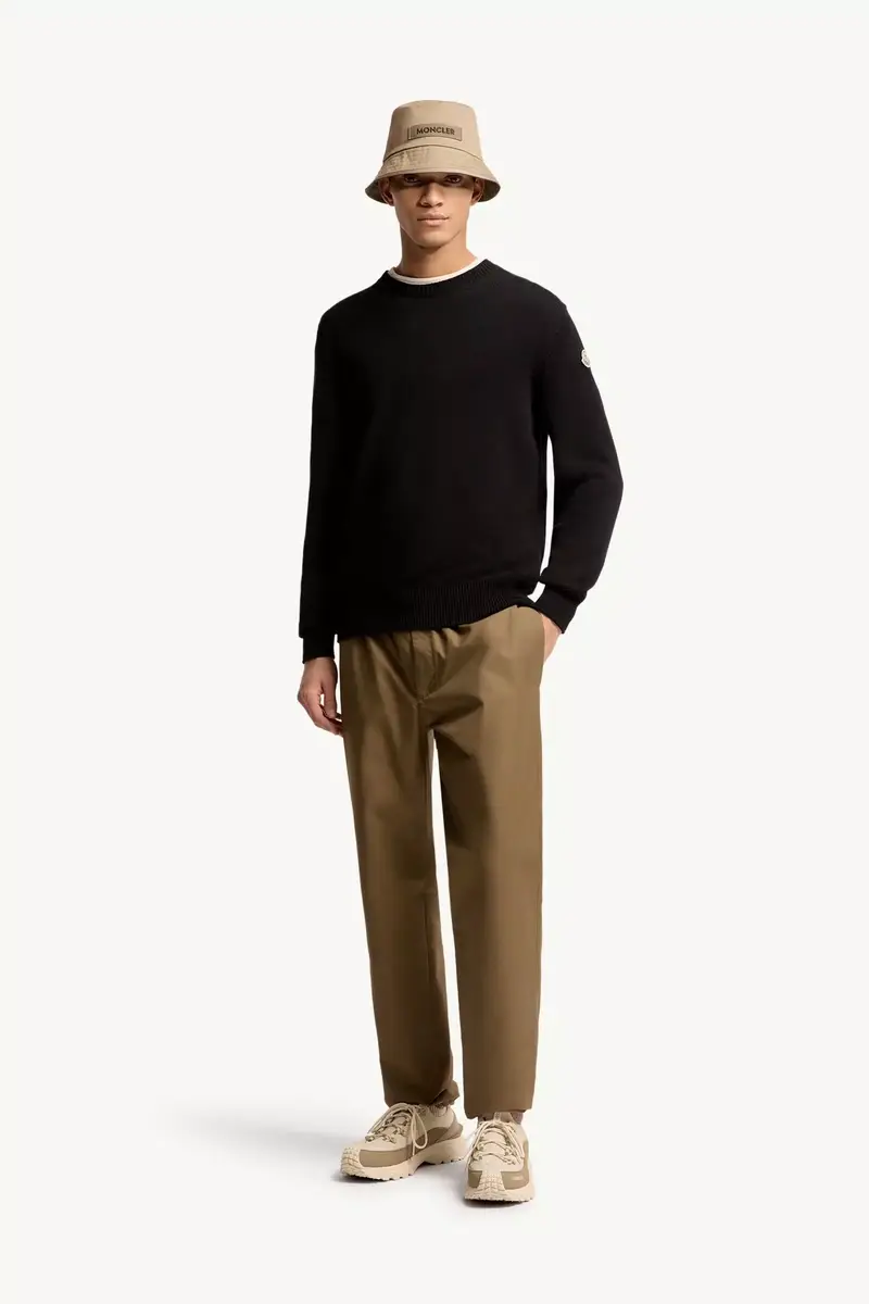 Moncler Logo Patch Cotton Sweater | Thumbnail 3