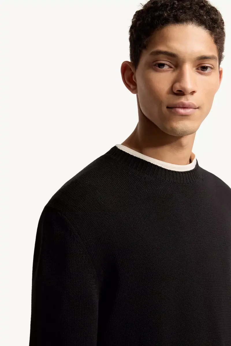 Moncler Logo Patch Cotton Sweater | Thumbnail 7