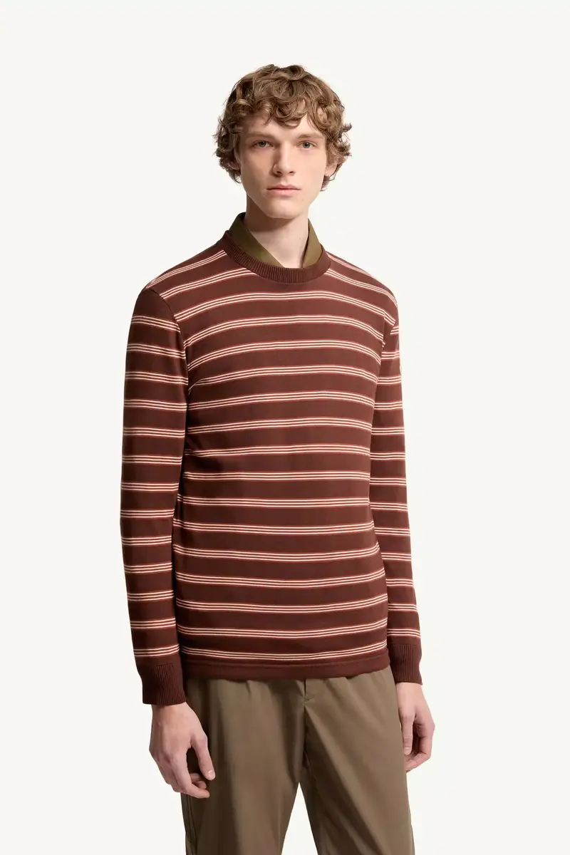 Moncler Striped Cotton Sweatshirt | Thumbnail 5