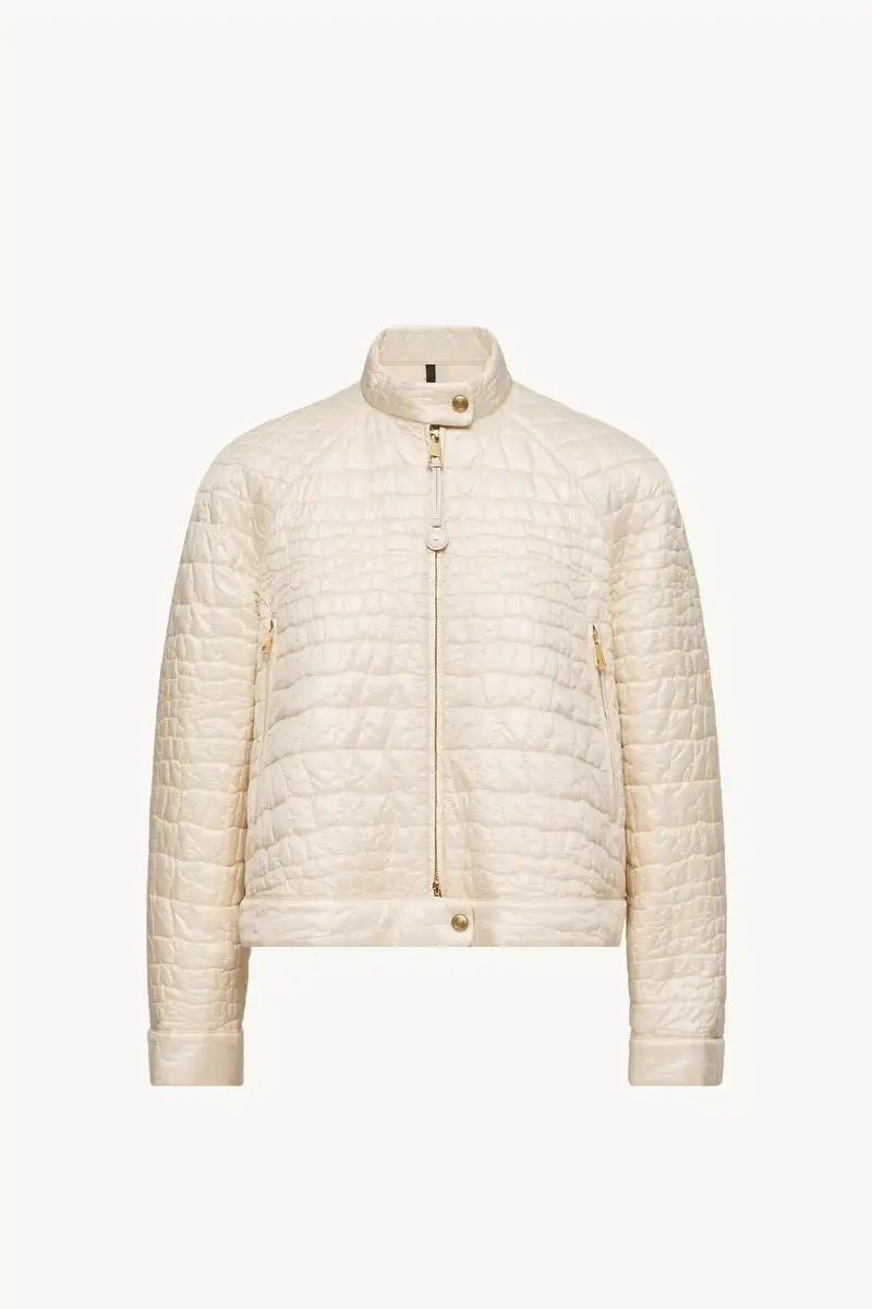 Moncler Aubrieta Geometric-quilted Short Down Jacket | Thumbnail 2 Moncler Aubrieta Geometric-quilted Short Down Jacket | Thumbnail 2