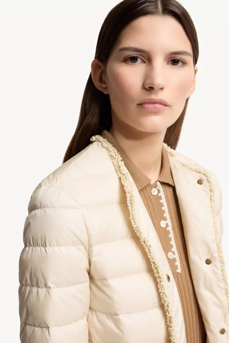 Moncler Fleurs Bouclé-trimmed Short Down Jacket | Thumbnail 7 Moncler Fleurs Bouclé-trimmed Short Down Jacket | Thumbnail 7