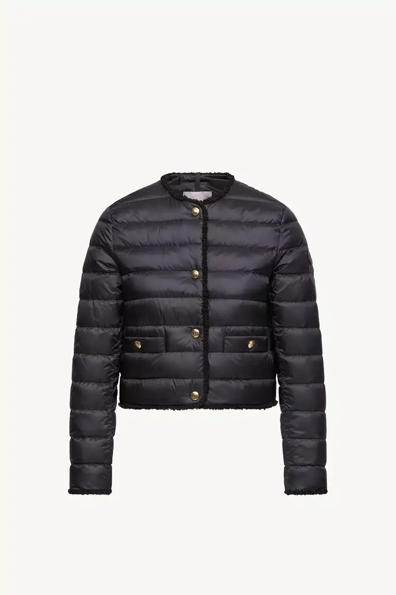 Moncler Fleurs Bouclé-trimmed Short Down Jacket | Thumbnail 2 Moncler Fleurs Bouclé-trimmed Short Down Jacket | Thumbnail 2