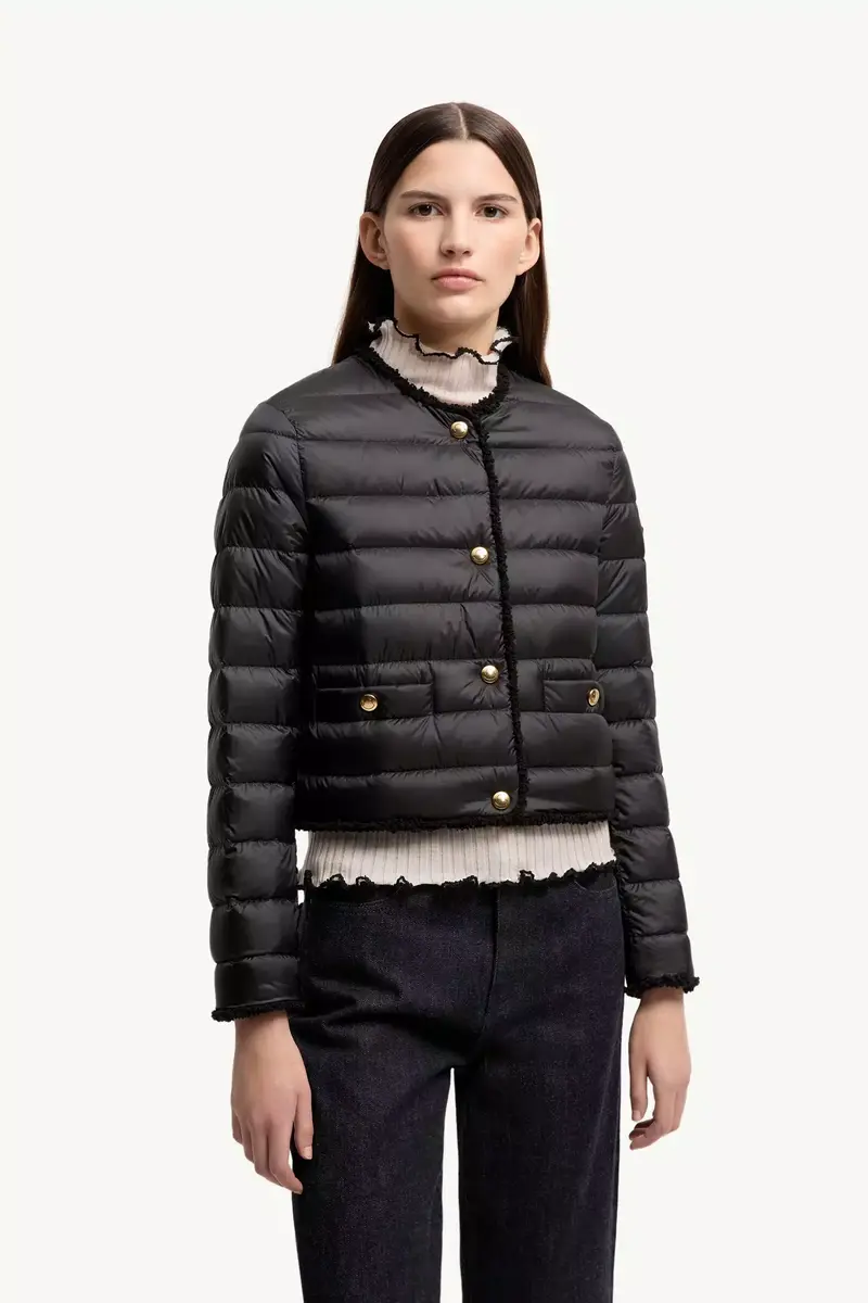 Moncler Fleurs Bouclé-trimmed Short Down Jacket | Thumbnail 5 Moncler Fleurs Bouclé-trimmed Short Down Jacket | Thumbnail 5