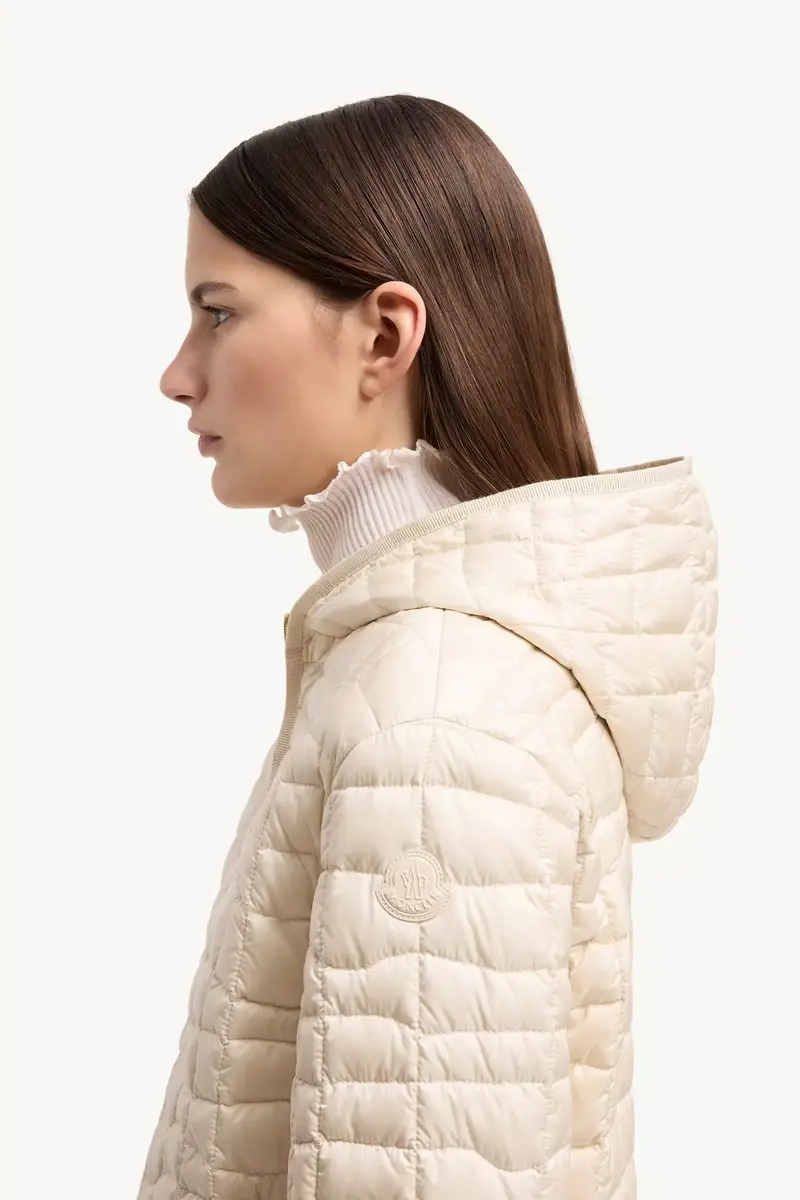 Moncler Eglantier Hooded Geometric-quilted Short Down Jacket | Thumbnail 4 Moncler Eglantier Hooded Geometric-quilted Short Down Jacket | Thumbnail 4