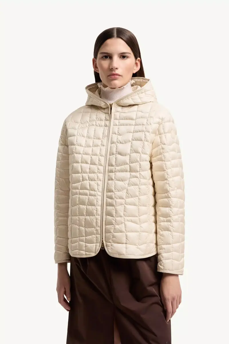 Moncler Eglantier Hooded Geometric-quilted Short Down Jacket | Thumbnail 5 Moncler Eglantier Hooded Geometric-quilted Short Down Jacket | Thumbnail 5