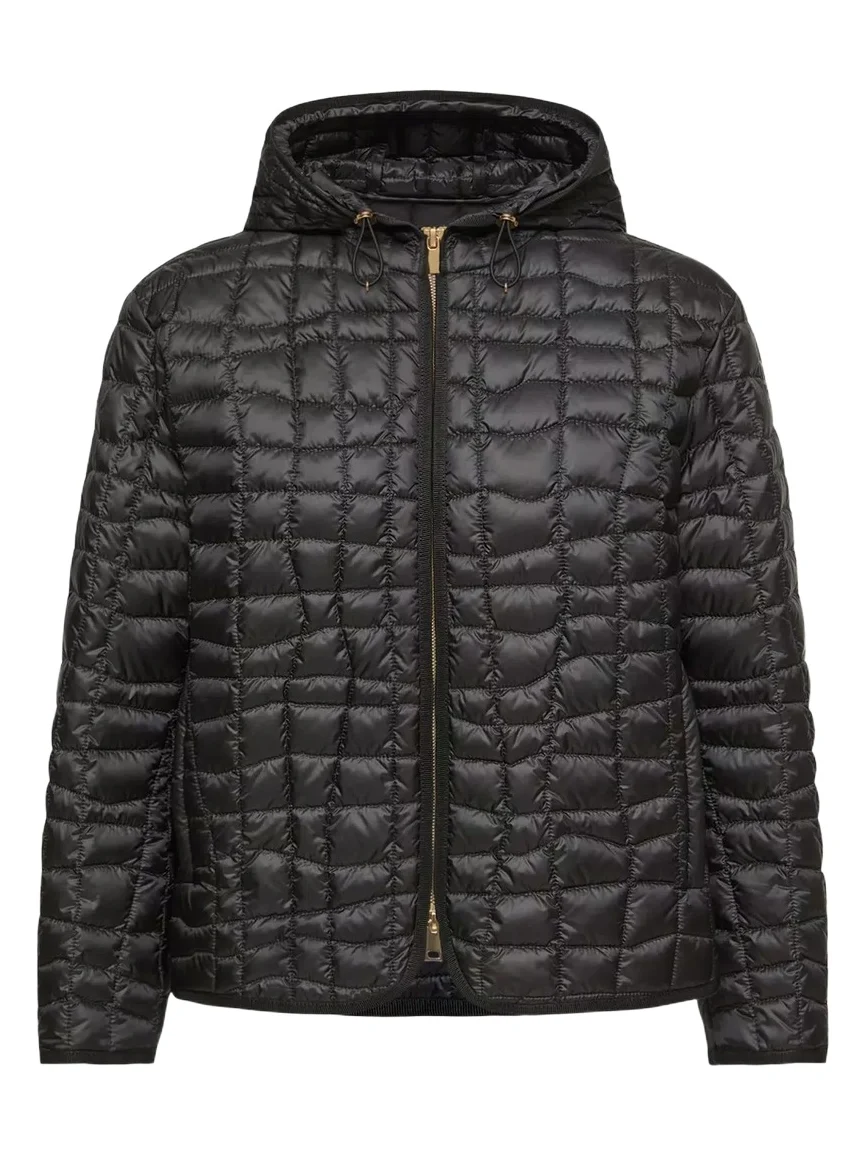 Eglantier Hooded Geometric-quilted Short Down Jacket Eglantier Hooded Geometric-quilted Short Down Jacket