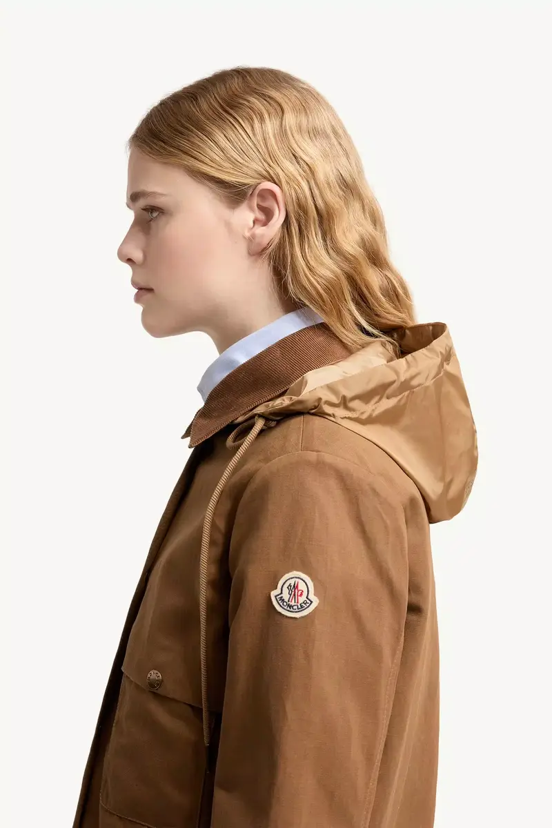 Moncler Aconitum Hooded Cotton & Linen Blend Shirt Jacket | Thumbnail 4