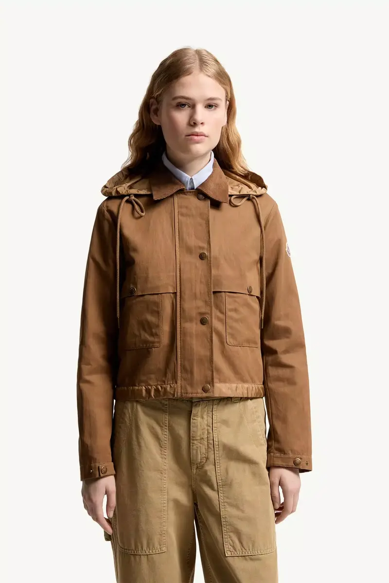 Moncler Aconitum Hooded Cotton & Linen Blend Shirt Jacket | Thumbnail 5