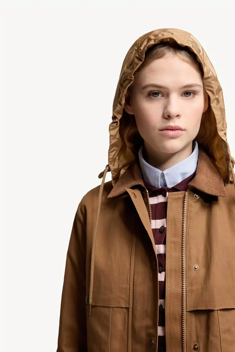 Moncler Aconitum Hooded Cotton & Linen Blend Shirt Jacket | Thumbnail 7