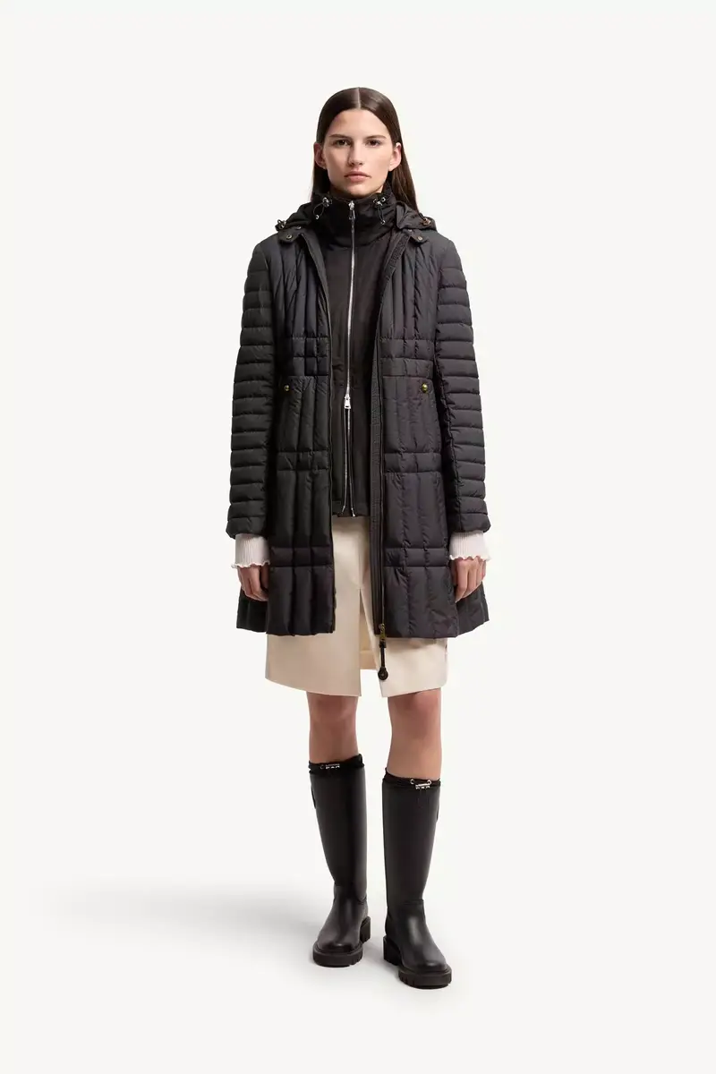 Moncler Menthelong Vertical-quilted Hooded Down Jacket | Thumbnail 3 Moncler Menthelong Vertical-quilted Hooded Down Jacket | Thumbnail 3