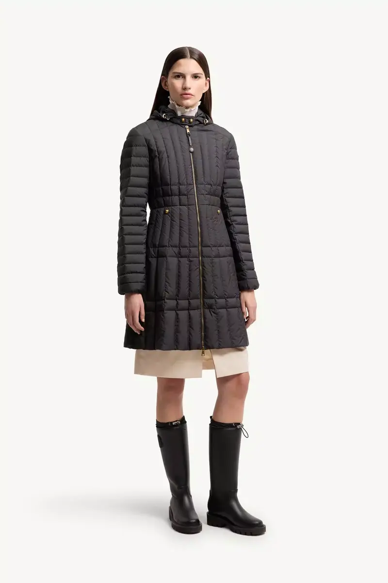 Moncler Menthelong Vertical-quilted Hooded Down Jacket | Thumbnail 5 Moncler Menthelong Vertical-quilted Hooded Down Jacket | Thumbnail 5