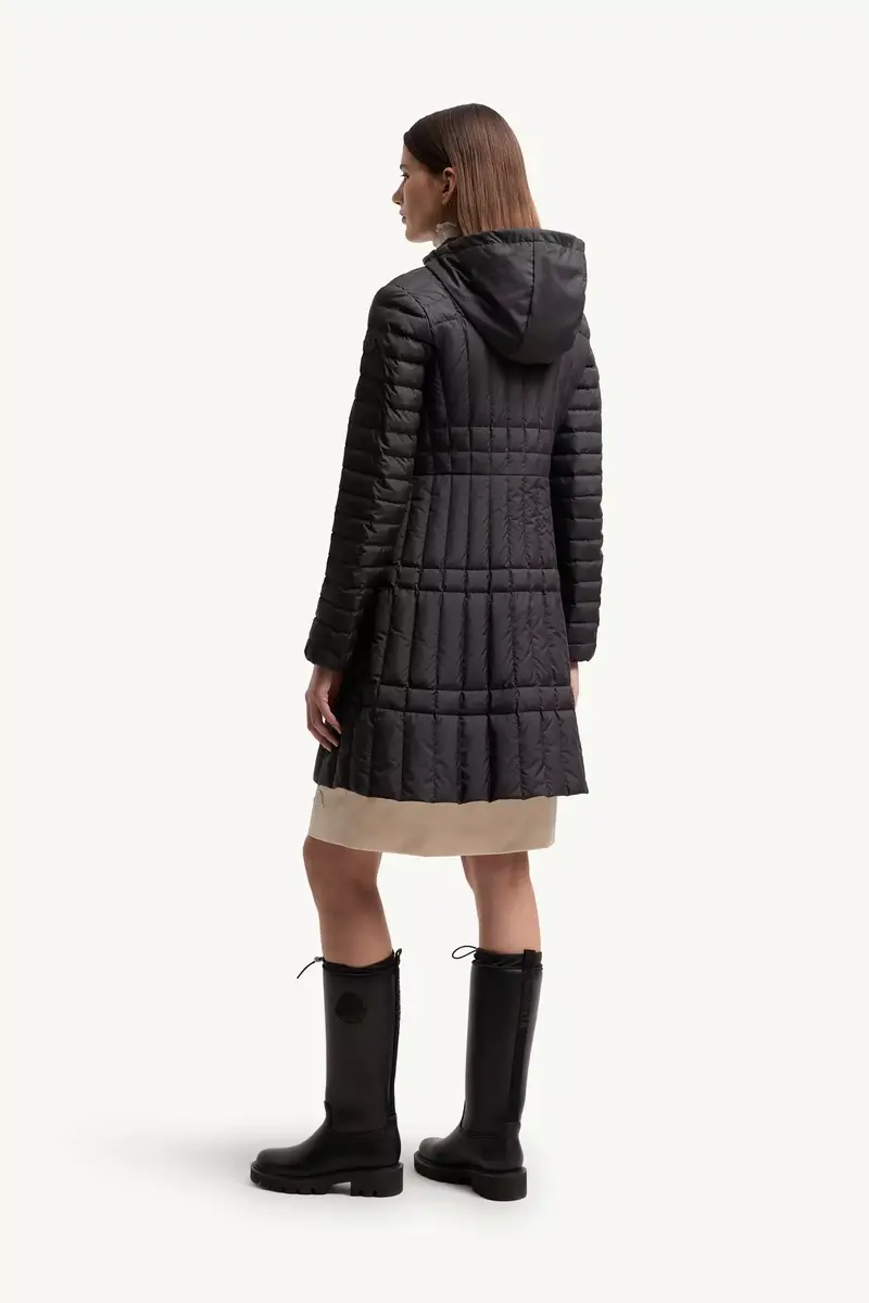 Moncler Menthelong Vertical-quilted Hooded Down Jacket | Thumbnail 6 Moncler Menthelong Vertical-quilted Hooded Down Jacket | Thumbnail 6