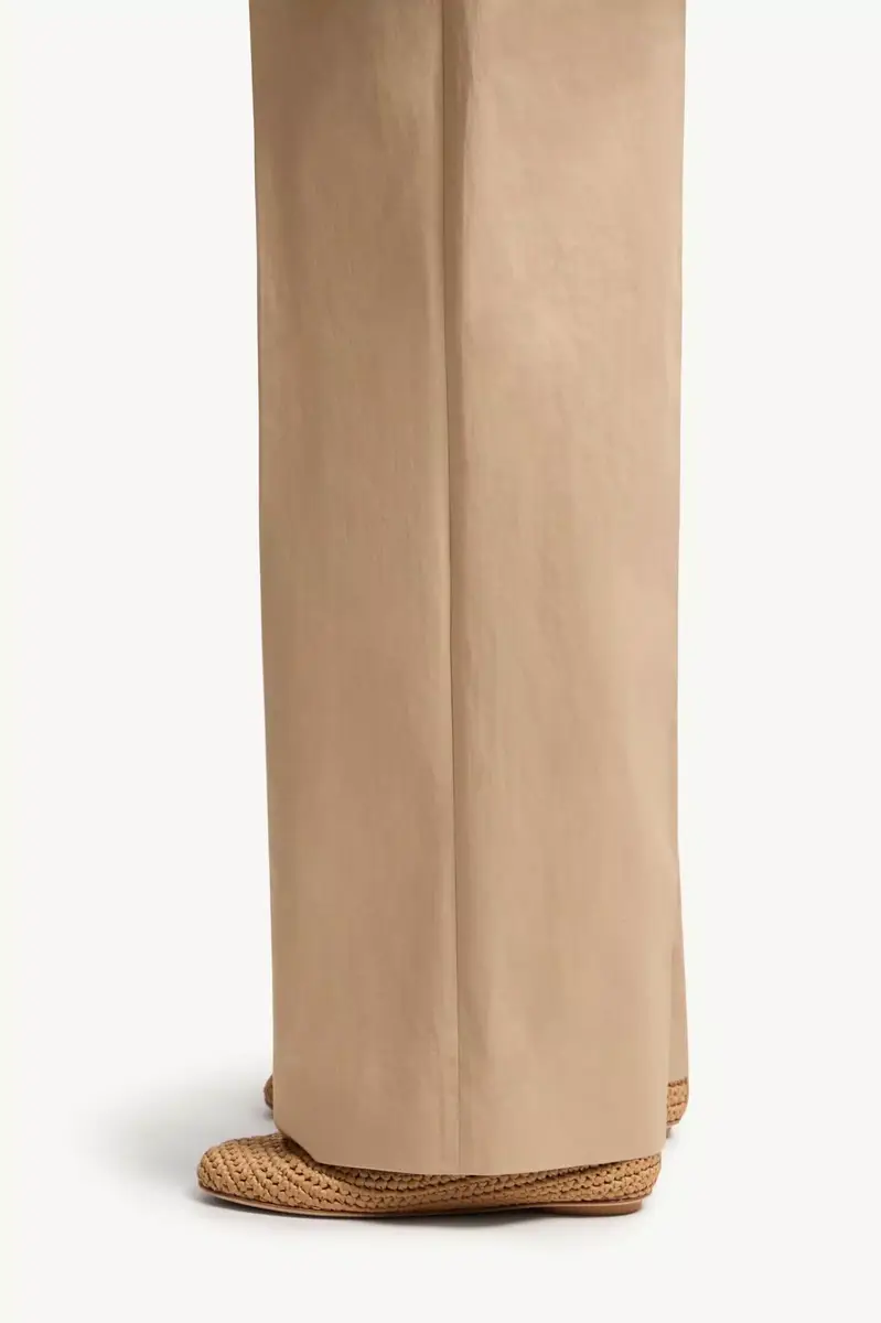 Moncler Cotton Gabardine Wide-leg Tailored Pants | Thumbnail 4 Moncler Cotton Gabardine Wide-leg Tailored Pants | Thumbnail 4