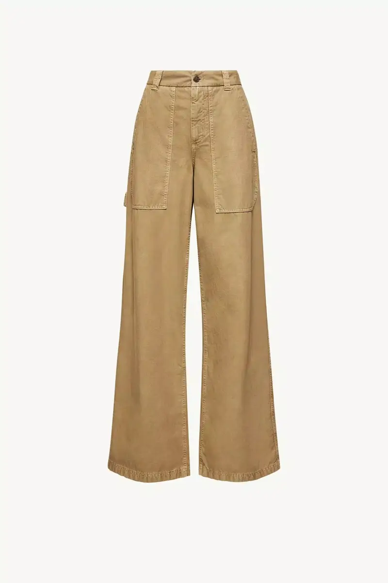 Moncler Cotton Wide Leg Pants | Thumbnail 2 Moncler Cotton Wide Leg Pants | Thumbnail 2