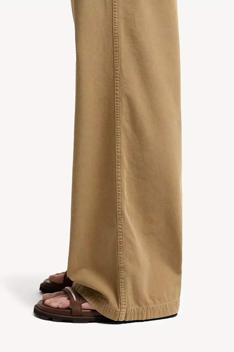 Moncler Cotton Wide Leg Pants | Thumbnail 4 Moncler Cotton Wide Leg Pants | Thumbnail 4