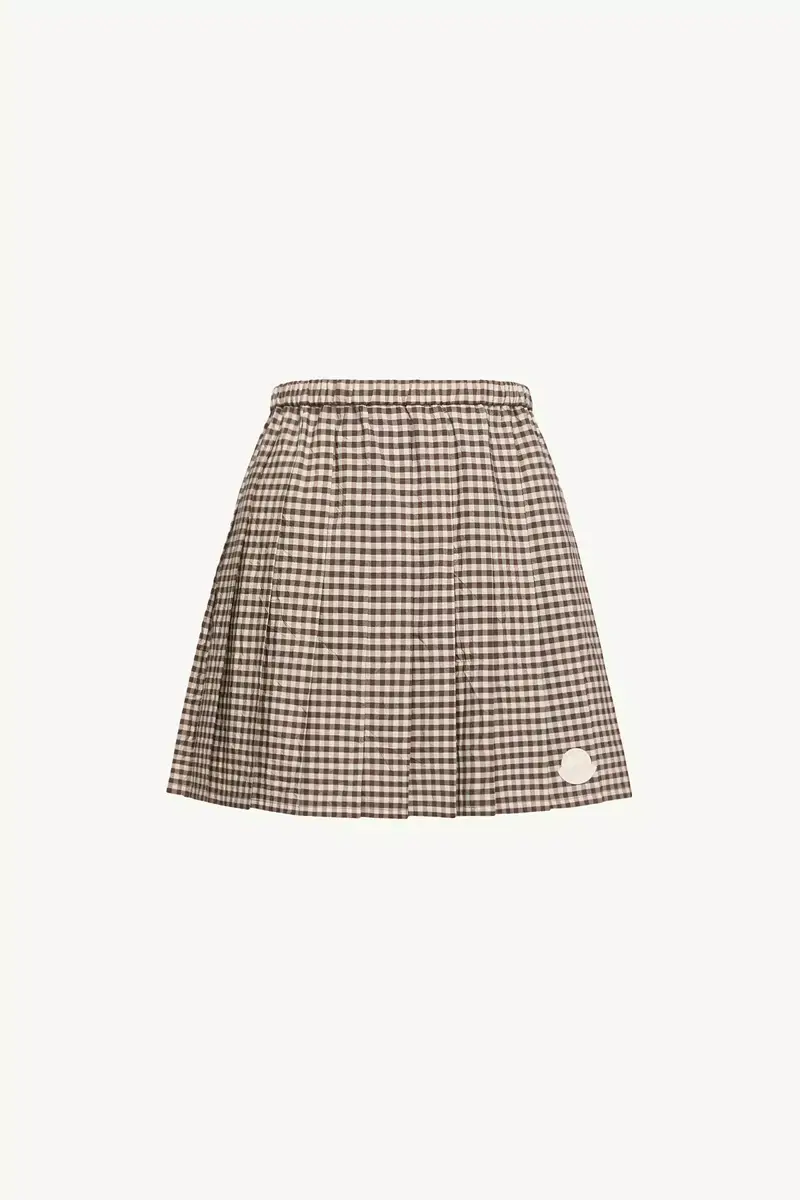 Moncler Vichy Cotton Blend Pleated Mini Skirt | Thumbnail 2 Moncler Vichy Cotton Blend Pleated Mini Skirt | Thumbnail 2