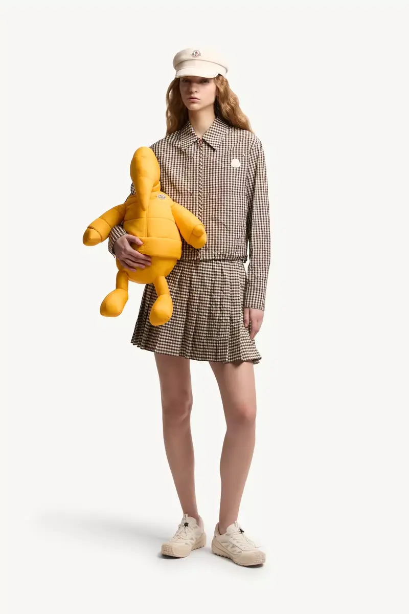 Moncler Vichy Cotton Blend Pleated Mini Skirt | Thumbnail 3 Moncler Vichy Cotton Blend Pleated Mini Skirt | Thumbnail 3