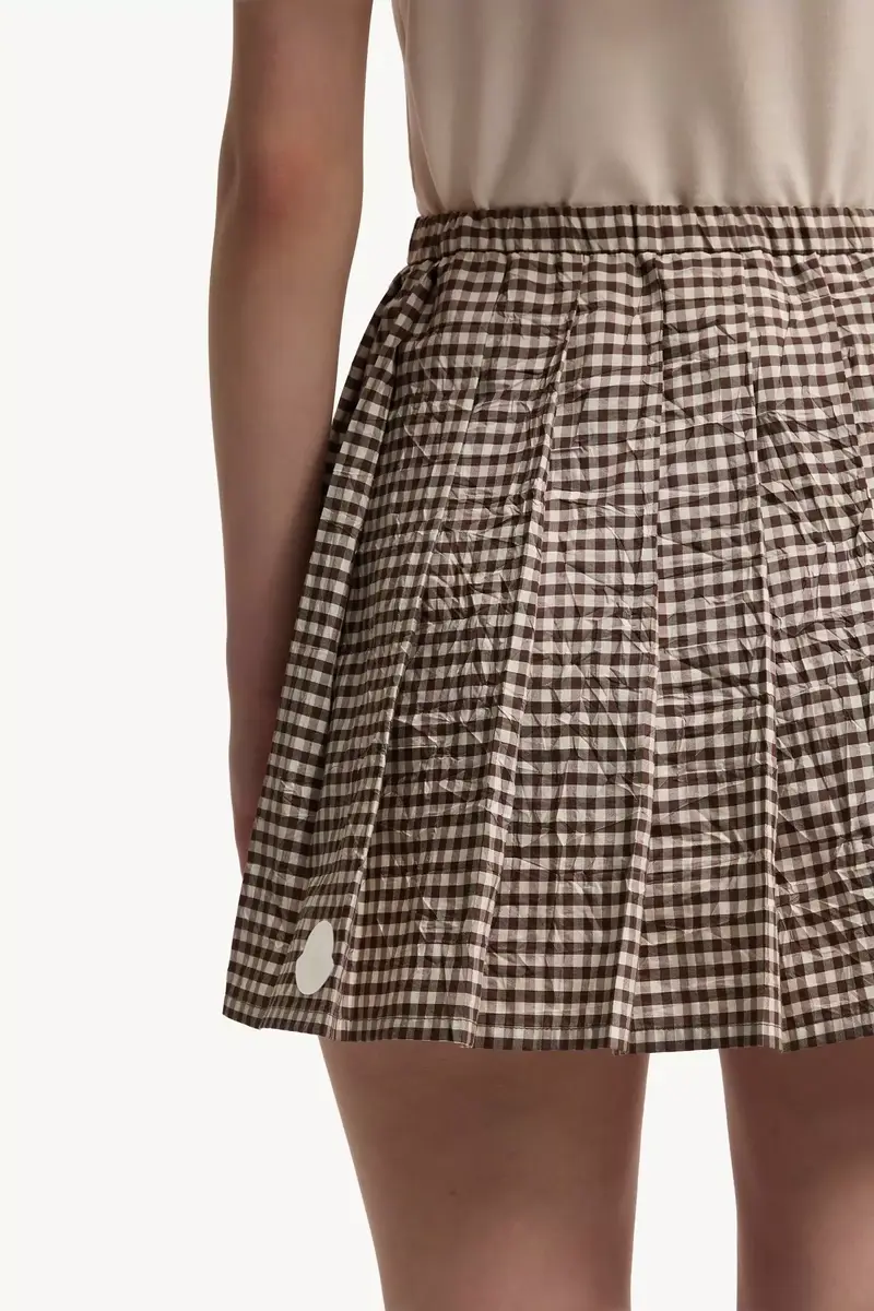 Moncler Vichy Cotton Blend Pleated Mini Skirt | Thumbnail 7 Moncler Vichy Cotton Blend Pleated Mini Skirt | Thumbnail 7