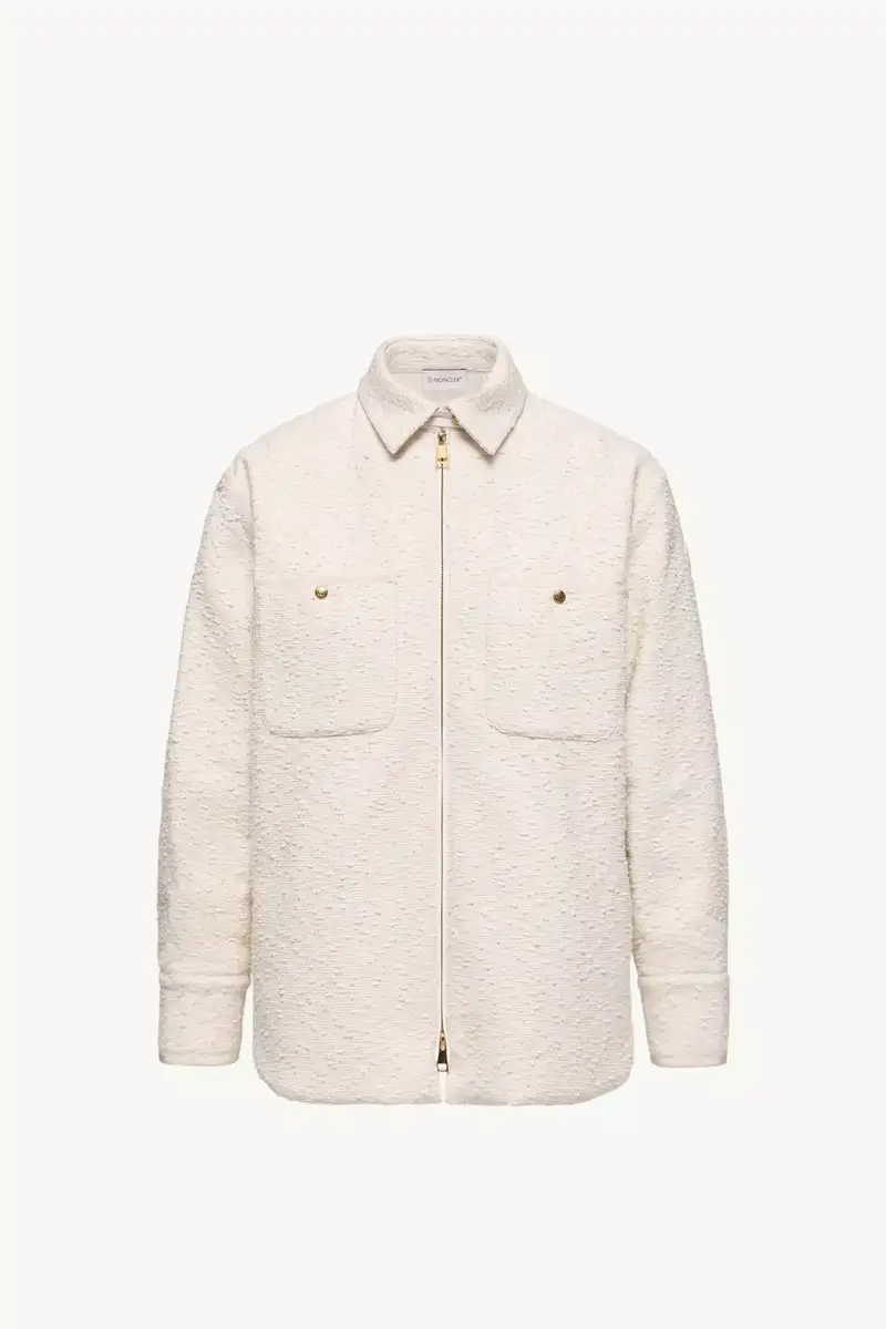 Moncler Cotton Blend Bouclé Down Shirt Jacket | Thumbnail 2 Moncler Cotton Blend Bouclé Down Shirt Jacket | Thumbnail 2