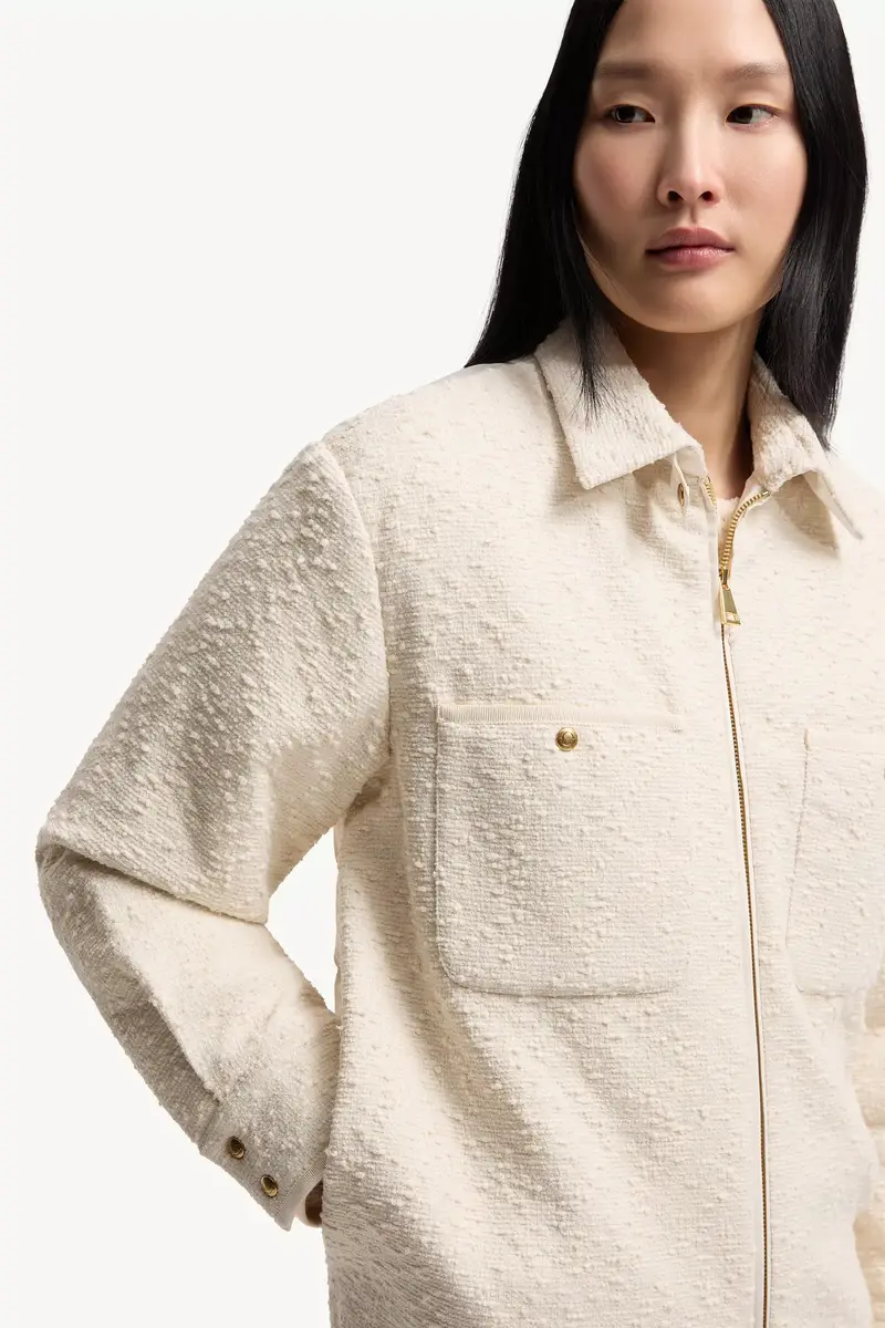 Moncler Cotton Blend Bouclé Down Shirt Jacket | Thumbnail 7 Moncler Cotton Blend Bouclé Down Shirt Jacket | Thumbnail 7