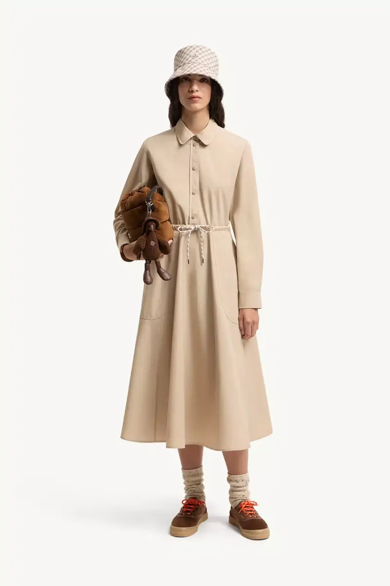 Moncler Poplin Midi Shirt Dress | Thumbnail 3