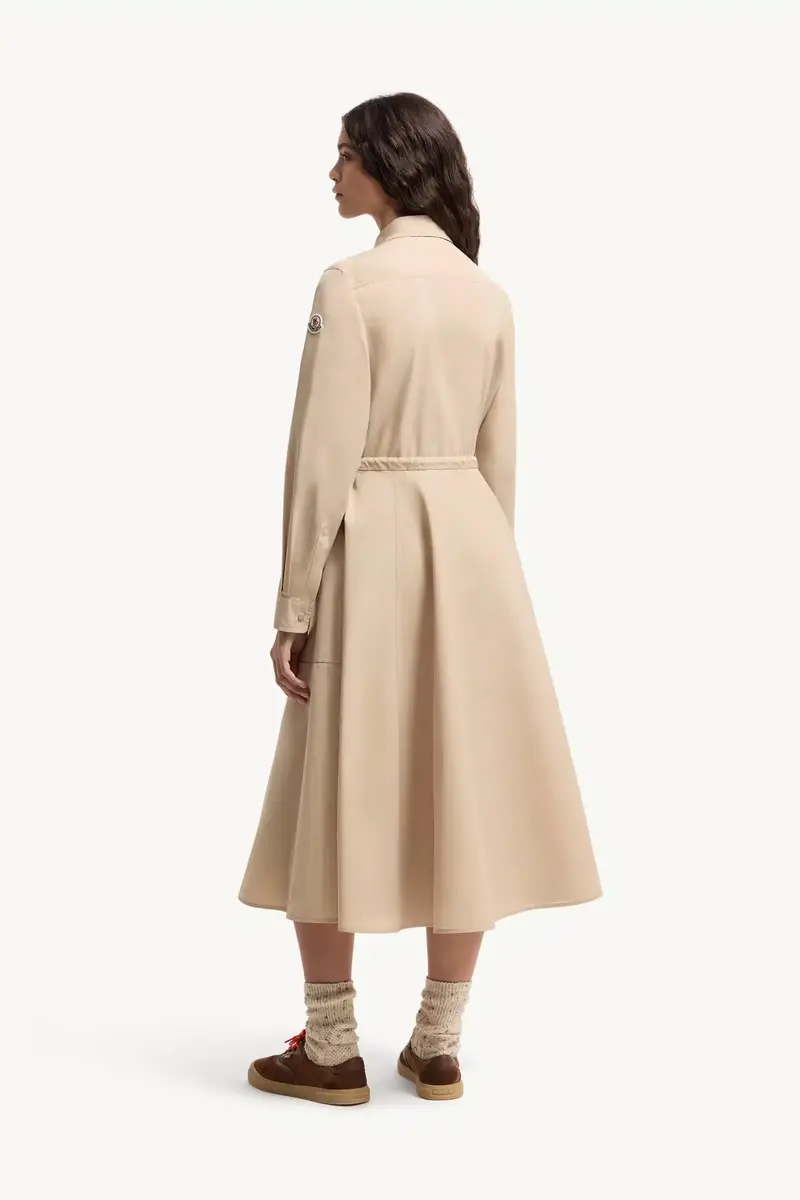 Moncler Poplin Midi Shirt Dress | Thumbnail 6