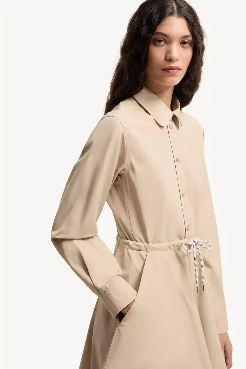 Moncler Poplin Midi Shirt Dress | Thumbnail 7