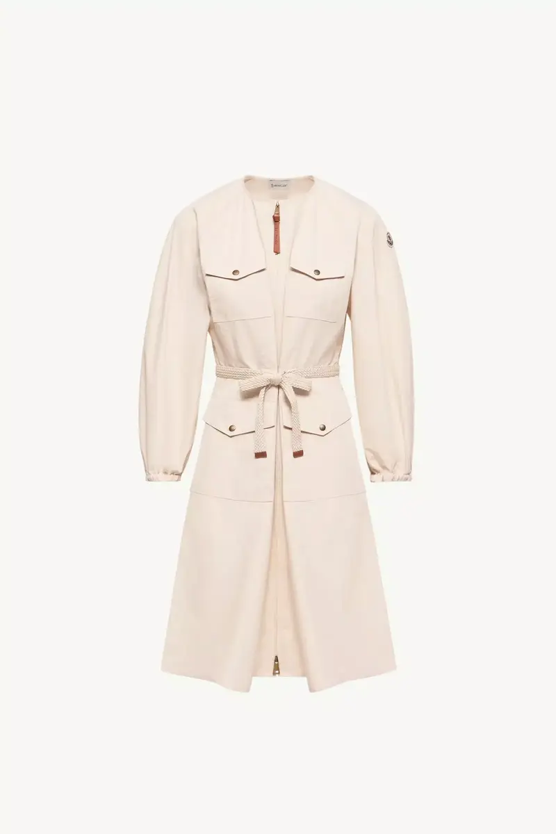 Moncler Pleated Poplin Dress | Thumbnail 2 Moncler Pleated Poplin Dress | Thumbnail 2