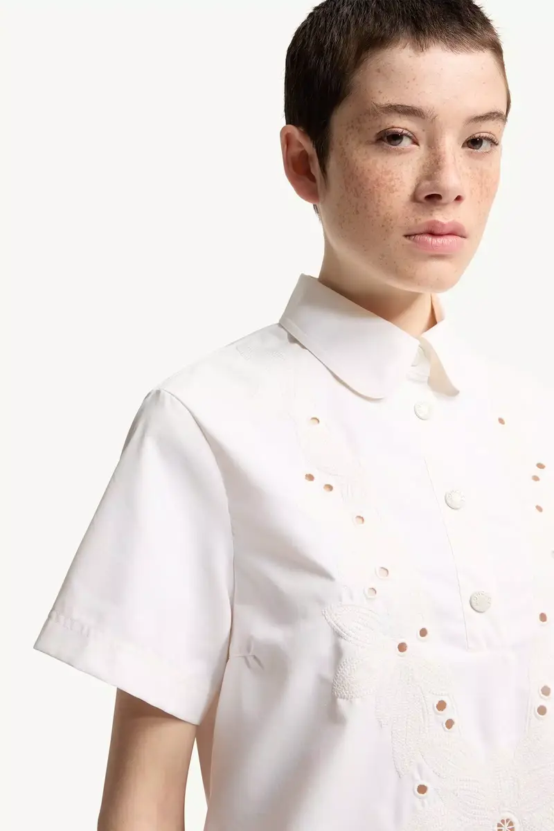Moncler Embroidered Shirt Dress | Thumbnail 6 Moncler Embroidered Shirt Dress | Thumbnail 6