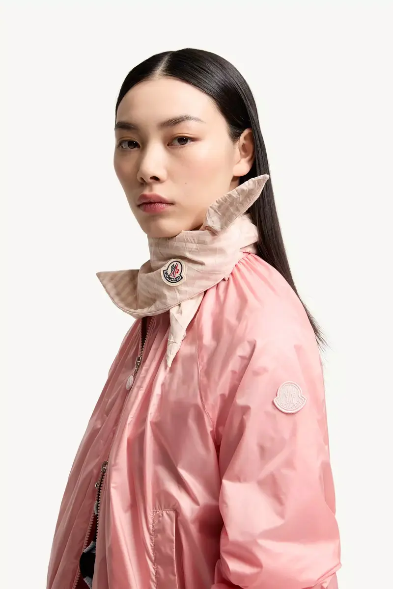 Moncler Padded Cotton Blend Vichy Scarf | Thumbnail 2