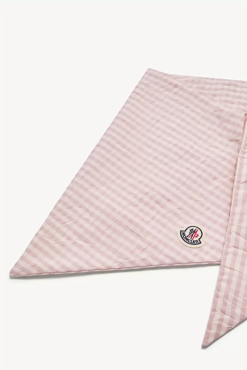 Moncler Padded Cotton Blend Vichy Scarf | Thumbnail 3
