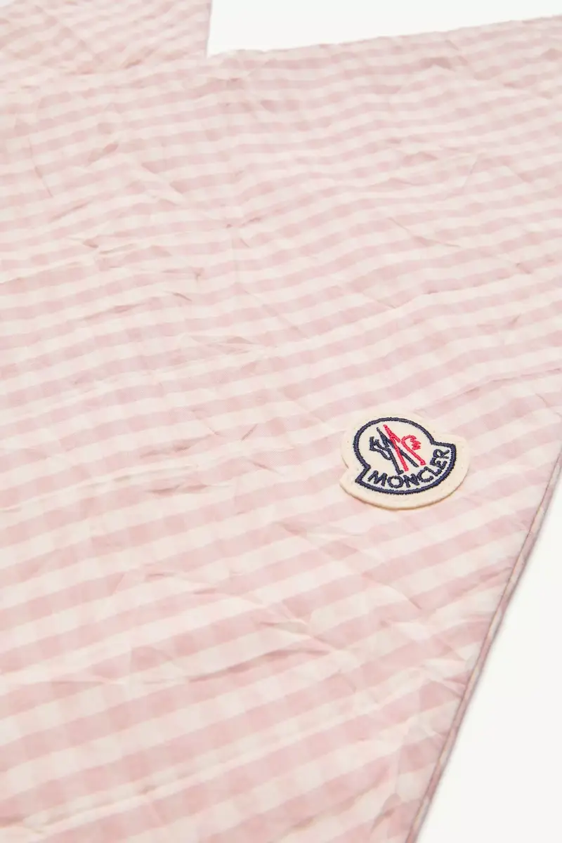 Moncler Padded Cotton Blend Vichy Scarf | Thumbnail 4