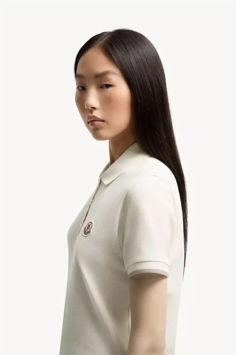 Moncler Logo Cotton Piquet Polo Shirt | Thumbnail 3 Moncler Logo Cotton Piquet Polo Shirt | Thumbnail 3