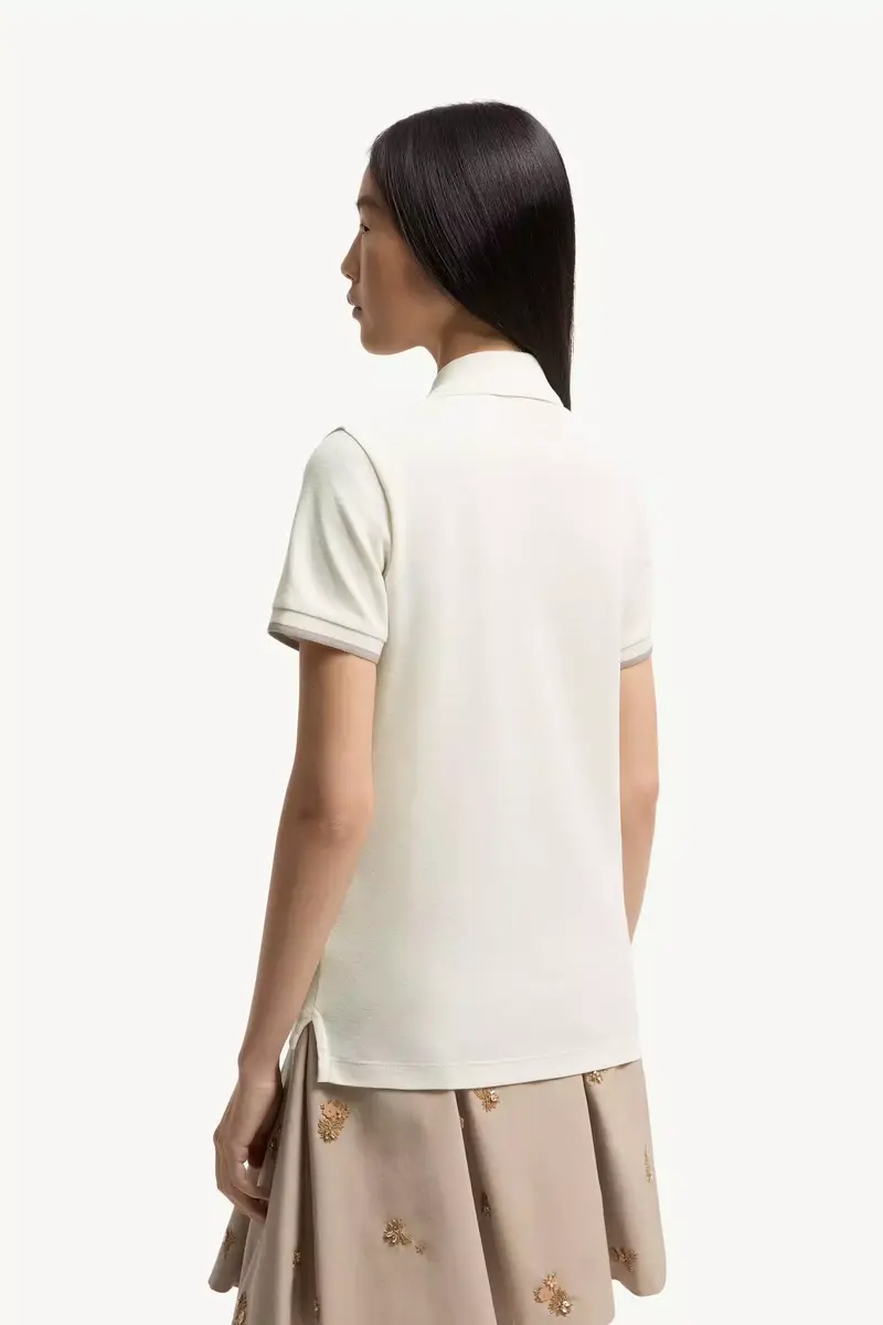 Moncler Logo Cotton Piquet Polo Shirt | Thumbnail 5 Moncler Logo Cotton Piquet Polo Shirt | Thumbnail 5