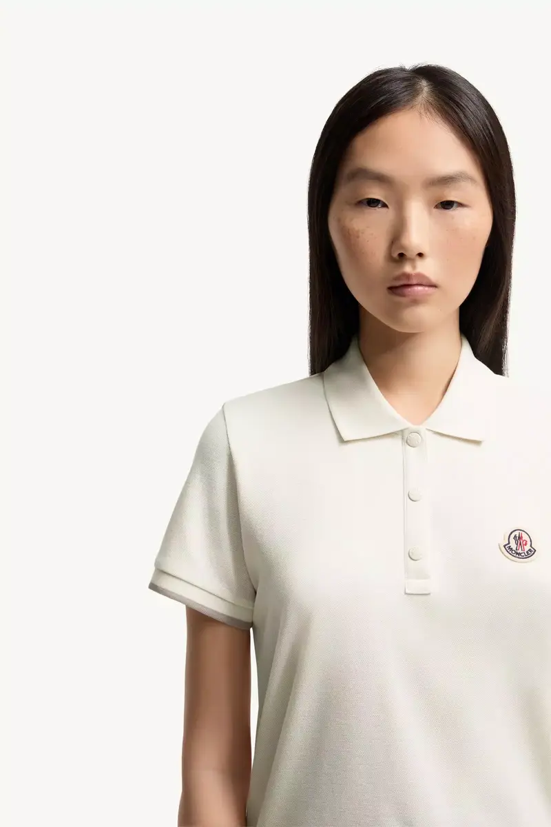 Moncler Logo Cotton Piquet Polo Shirt | Thumbnail 6 Moncler Logo Cotton Piquet Polo Shirt | Thumbnail 6