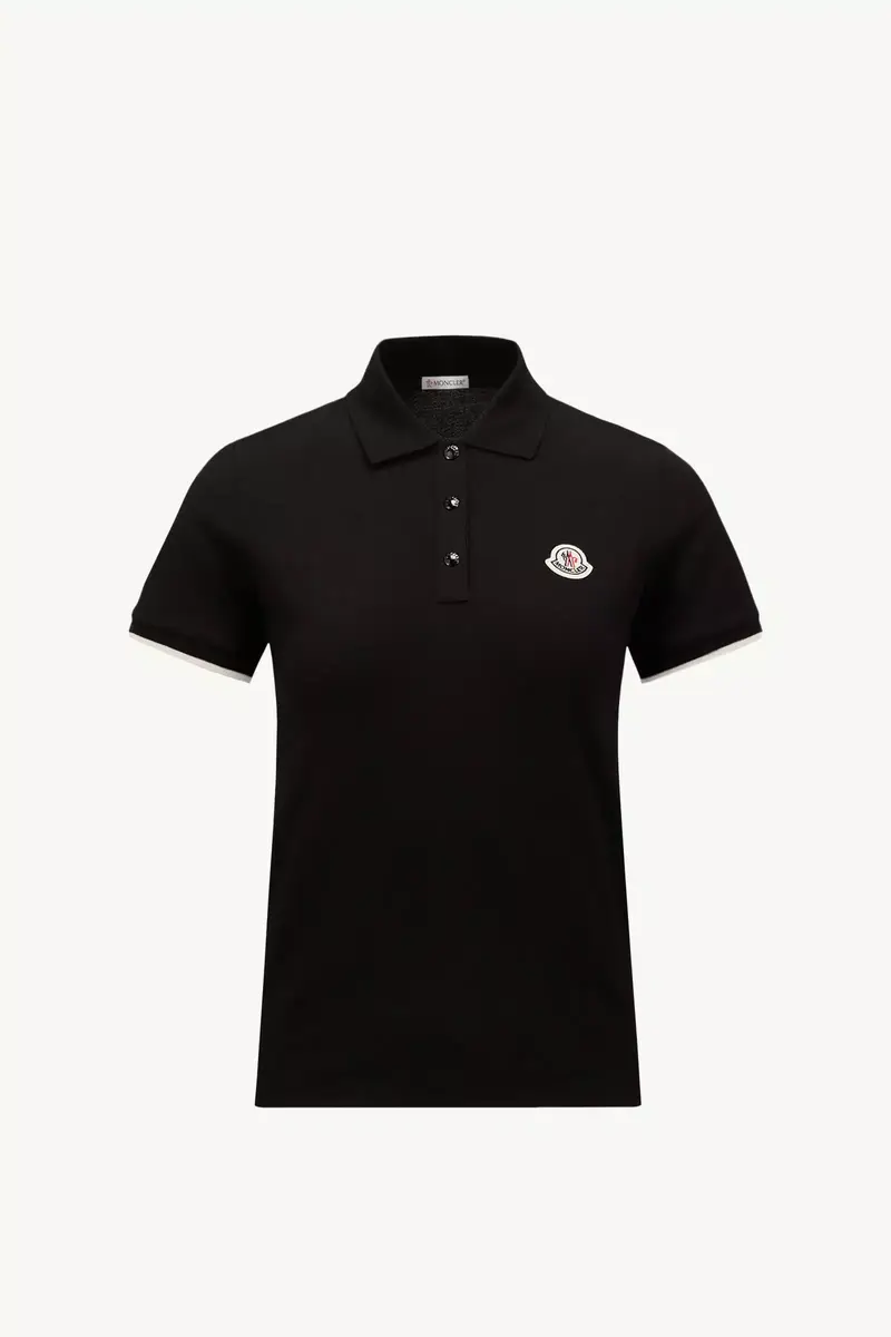 Moncler Logo Cotton Piquet Polo Shirt | Thumbnail 2 Moncler Logo Cotton Piquet Polo Shirt | Thumbnail 2