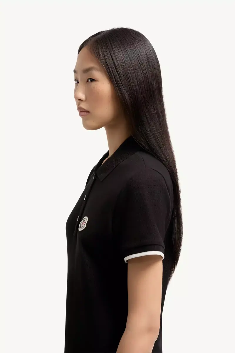 Moncler Logo Cotton Piquet Polo Shirt | Thumbnail 4 Moncler Logo Cotton Piquet Polo Shirt | Thumbnail 4