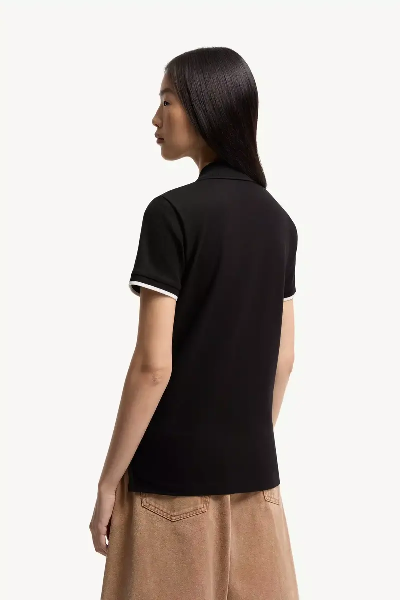 Moncler Logo Cotton Piquet Polo Shirt | Thumbnail 6 Moncler Logo Cotton Piquet Polo Shirt | Thumbnail 6