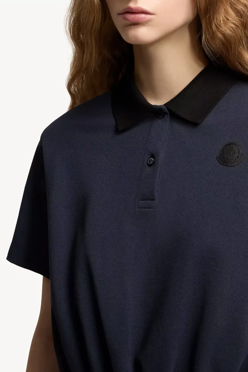 Moncler Cropped Cotton Piquet Polo Shirt | Thumbnail 7 Moncler Cropped Cotton Piquet Polo Shirt | Thumbnail 7