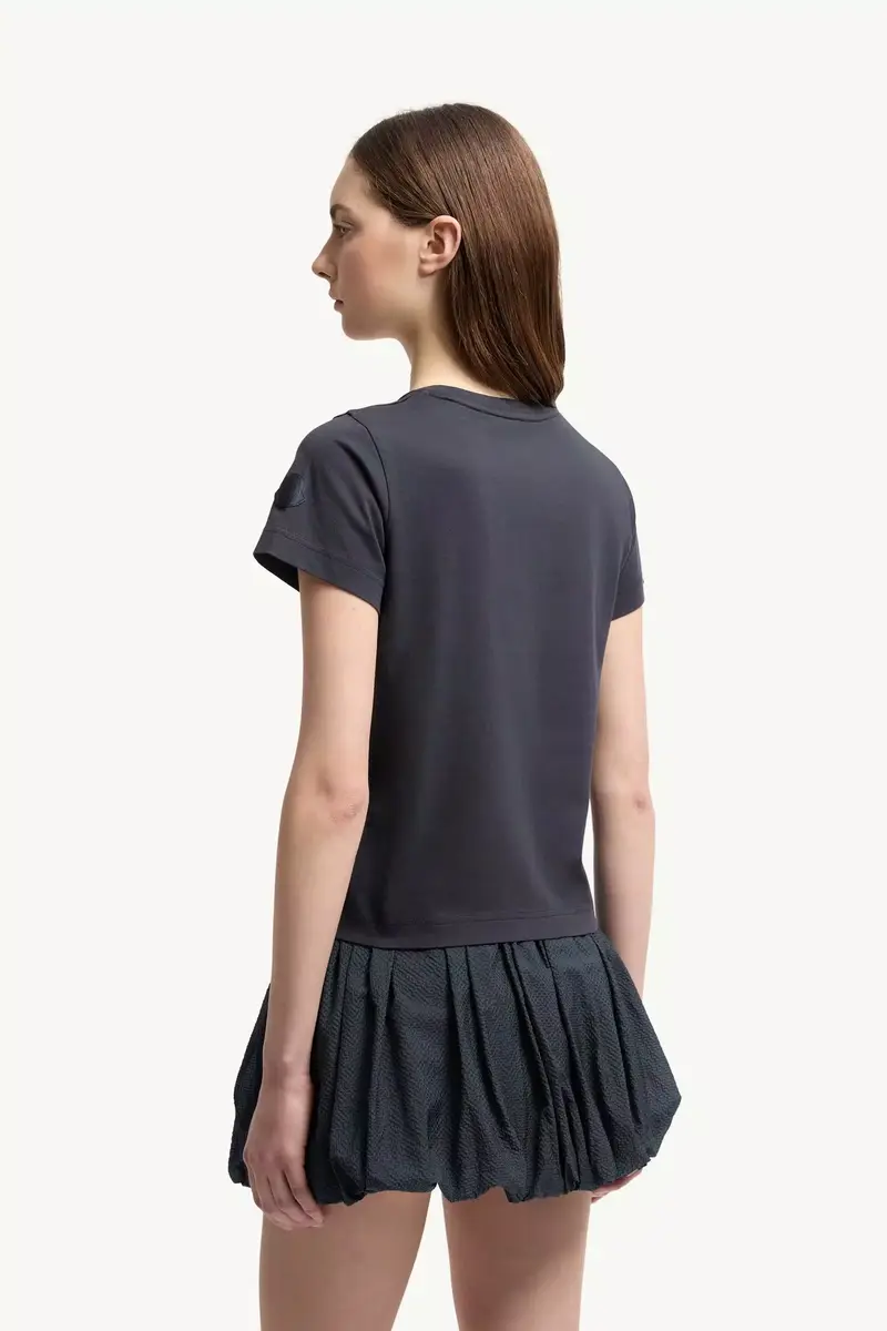 Moncler Embroidered Logo Cotton T-shirt | Thumbnail 6 Moncler Embroidered Logo Cotton T-shirt | Thumbnail 6