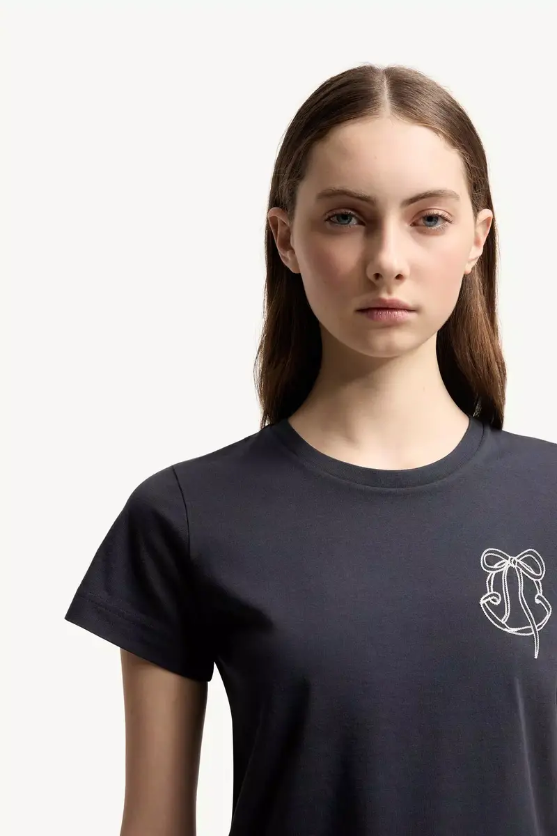 Moncler Embroidered Logo Cotton T-shirt | Thumbnail 7 Moncler Embroidered Logo Cotton T-shirt | Thumbnail 7