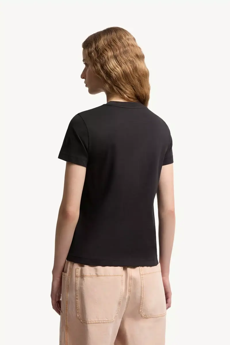Moncler Ribbon Logo Cotton T-shirt | Thumbnail 6 Moncler Ribbon Logo Cotton T-shirt | Thumbnail 6
