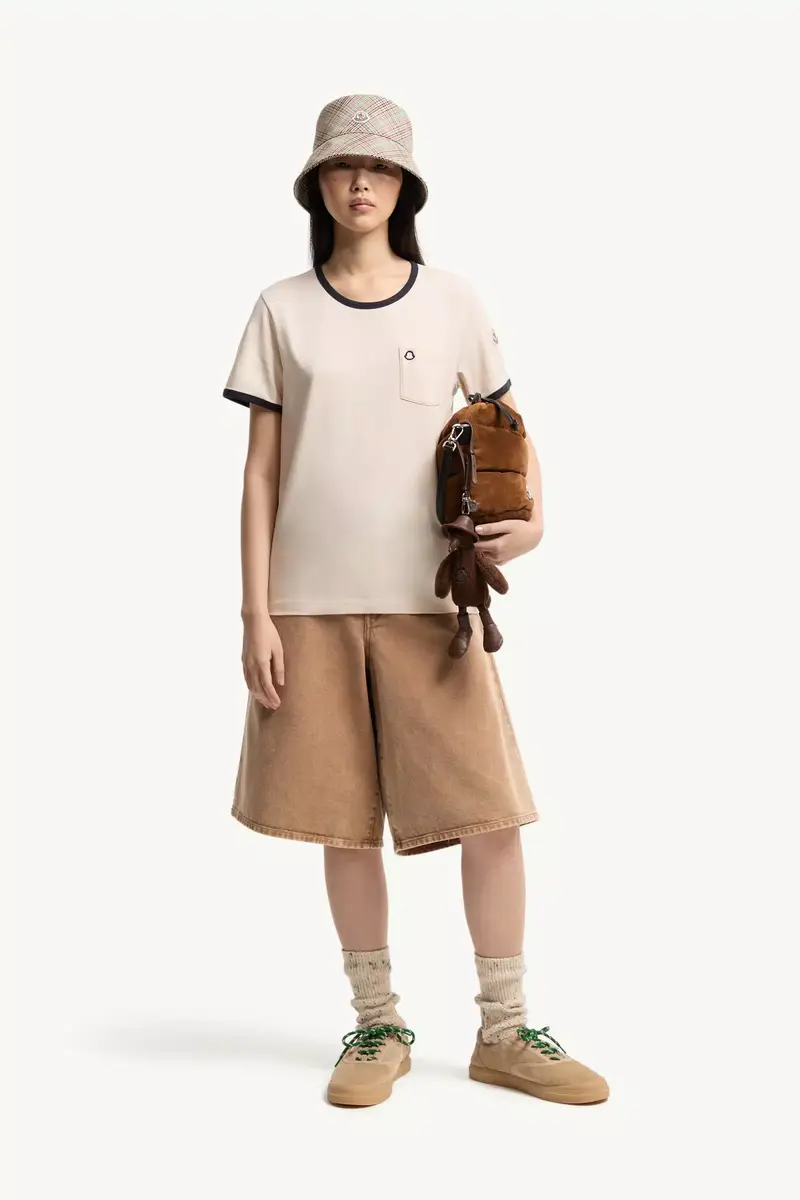Moncler Embroidered Logo Cotton T-shirt | Thumbnail 3 Moncler Embroidered Logo Cotton T-shirt | Thumbnail 3