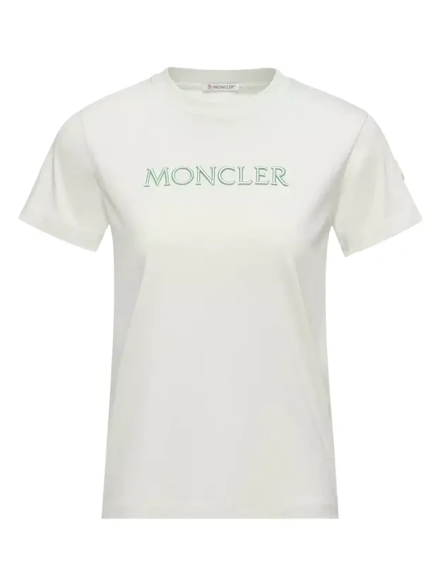 Embroidered Tonal Logo Cotton T-shirt