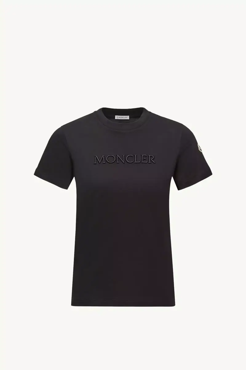 Moncler Embroidered Tonal Logo Cotton T-shirt | Thumbnail 2 Moncler Embroidered Tonal Logo Cotton T-shirt | Thumbnail 2