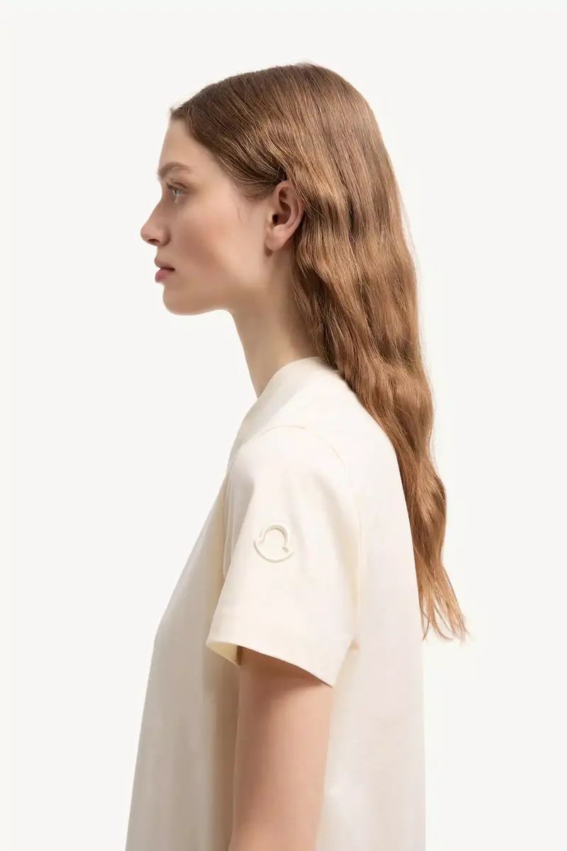 Moncler Embroidered Logo Cotton T-shirt | Thumbnail 4 Moncler Embroidered Logo Cotton T-shirt | Thumbnail 4