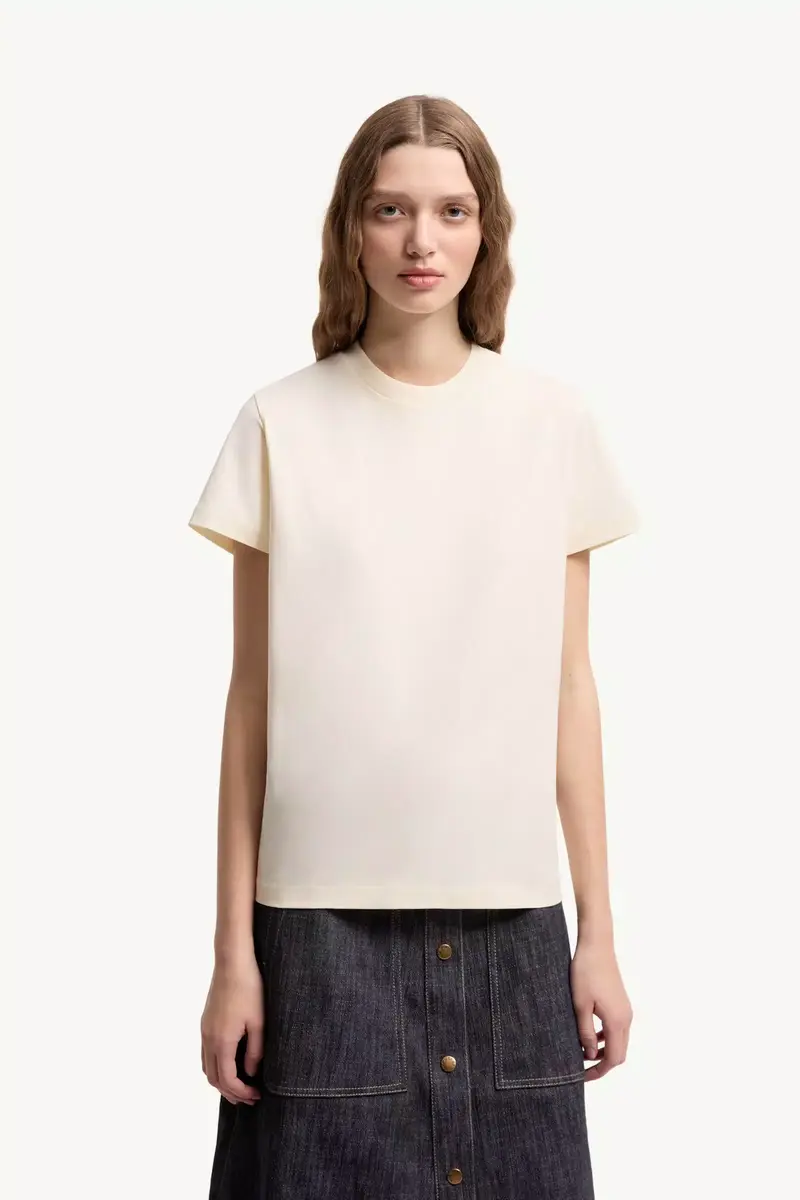 Moncler Embroidered Logo Cotton T-shirt | Thumbnail 5 Moncler Embroidered Logo Cotton T-shirt | Thumbnail 5